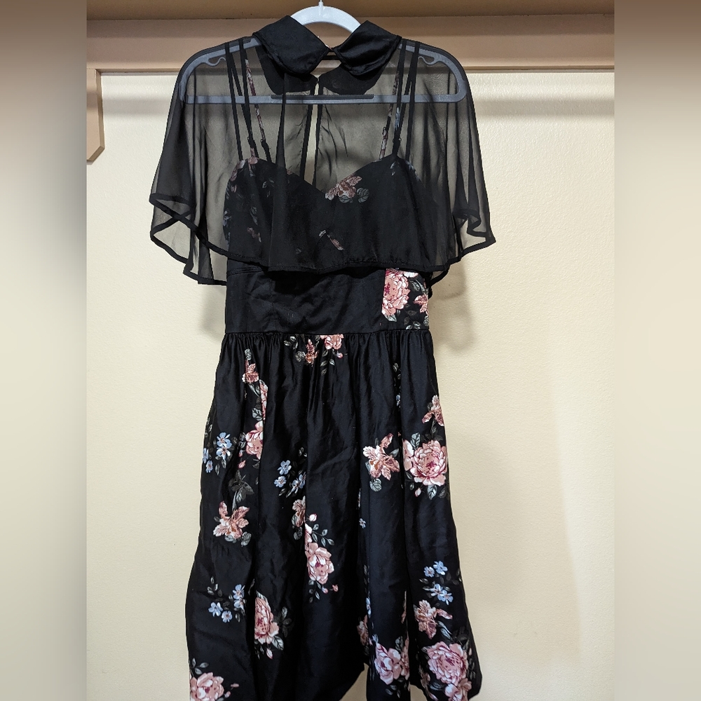 Unique Vintage Luna Capelet Dress